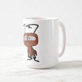 混乱しおもしろいたゴキブリ コーヒーマグカップ (正面右)