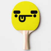 混乱したいけな顔イエロー卓球ラケット 卓球ラケット (正面)