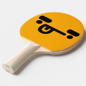 混乱したいけな顔オレンジ卓球ラケット 卓球ラケット (正面アングル)