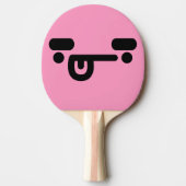混乱したいけな顔ライトピンク卓球ラケット 卓球ラケット (正面)