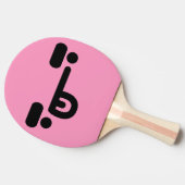 混乱したいけな顔ライトピンク卓球ラケット 卓球ラケット (横)