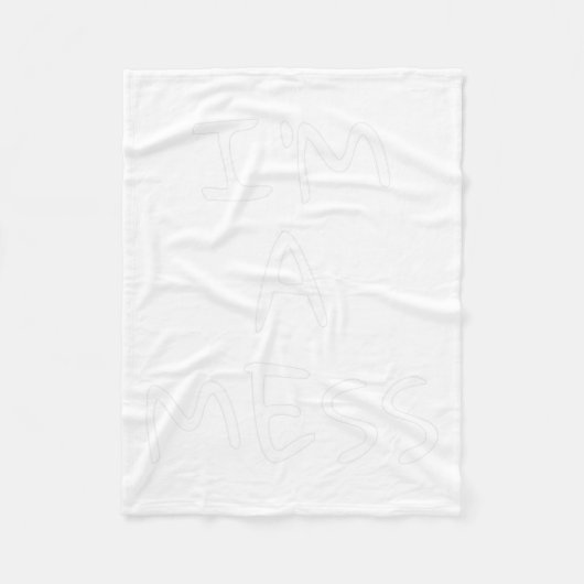 混乱したうつ病のストレス フリースブランケット (正面)