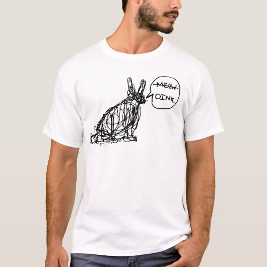 混乱したウサギ Tシャツ (正面)
