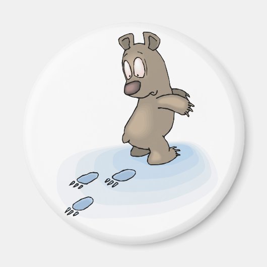 混乱したクマ マグネット (正面)