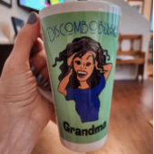 混乱したグラマ混乱した茶色の白髪 カフェラテマグ