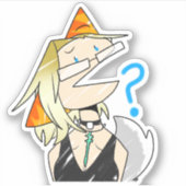 混乱したグローリーハートステッカー シール (正面)