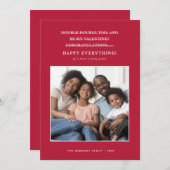 混乱したコロナウイルスホリデーグリーティング 案内状 (正面/裏面)