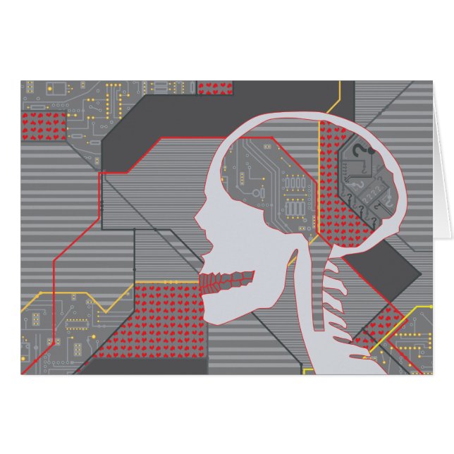 混乱したハートの論理頭蓋骨 (正面横)