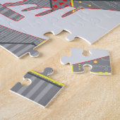 混乱したハートの論理頭蓋骨 ジグソーパズル (側面)