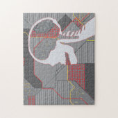 混乱したハートの論理頭蓋骨 ジグソーパズル (縦)