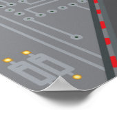 混乱したハートの論理頭蓋骨 ポスター (角)