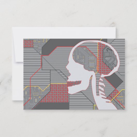 混乱したハートの論理頭蓋骨 招待状 (正面)