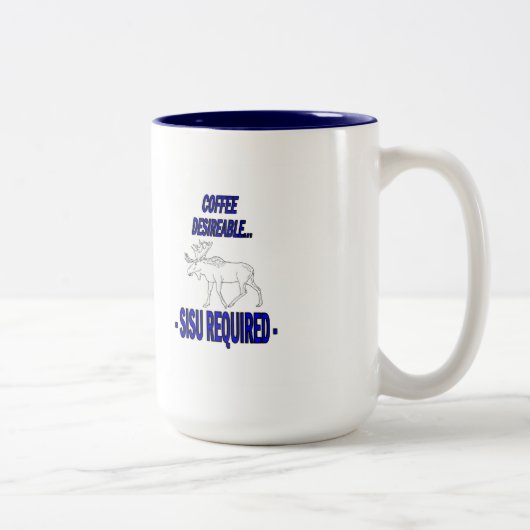 混乱したマグの上 ツートーンマグカップ (右)