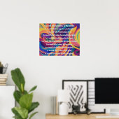 混乱した世界詩の壁のポスターで ポスター (ホームオフィス)