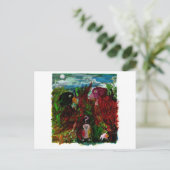 混乱した小鳥はがき ポストカード (スタンド正面)