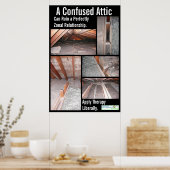 混乱した屋根裏部屋は完全にゾーンの遺物を台無しにすることができる ポスター (キッチン)