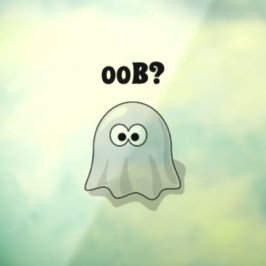 混乱した幽霊が「Oob?」と言う 面白いハロウィーン漫画 ウィンドウサイン