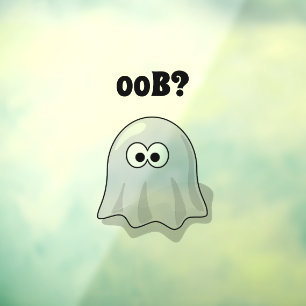 混乱した幽霊が「Oob?」と言う 面白いハロウィーン漫画 ウィンドウサイン