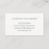 混乱した文字 名刺 (裏面)