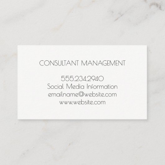 混乱した文字 名刺 (裏面)