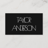 混乱した文字 名刺 (正面)