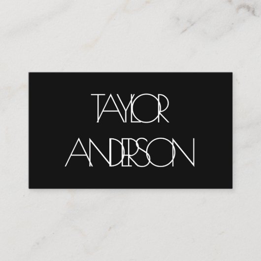 混乱した文字 名刺 (正面)