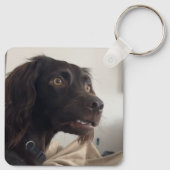 混乱した犬のミーム両面キーチェーン キーホルダー (裏面)