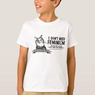混乱した猫(明るい色の製品) Tシャツ
