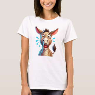 混乱した笑わされるロバ Tシャツ
