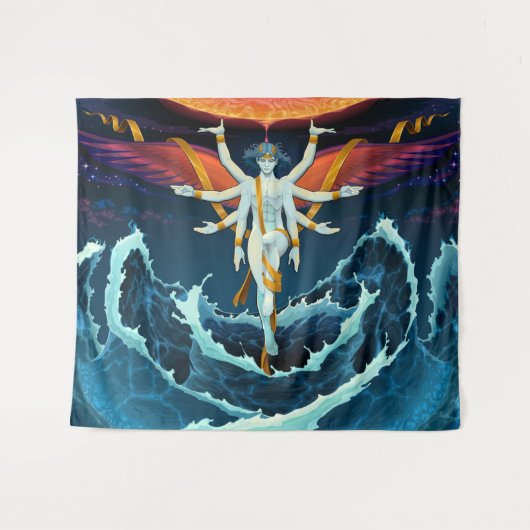 混乱した静けさ タペストリー (正面(横))