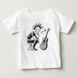 混乱した音楽ロボット ベビーTシャツ