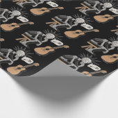 混乱した音楽ロボット ラッピングペーパー (角)