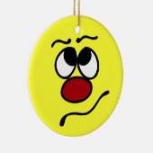 混乱した顔不平 セラミックオーナメント (右)
