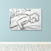 混乱した キャンバスプリント (インサイチュ (ウッドフロア))