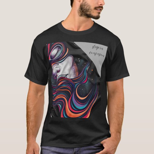 混乱して眠る Tシャツ (正面)