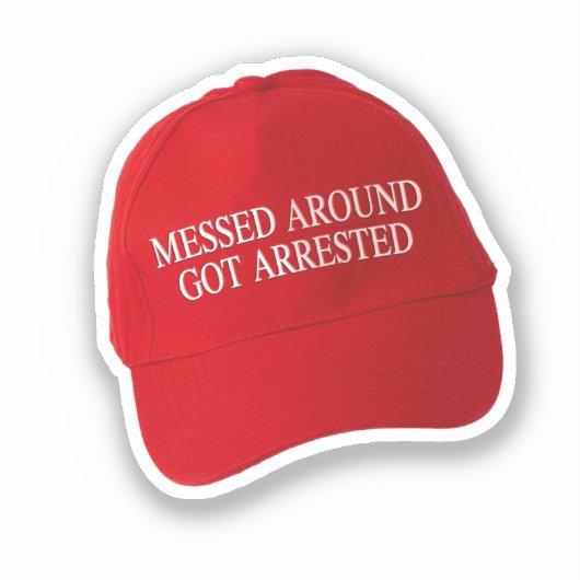 混乱しのまわりにた逮捕 シール (正面)