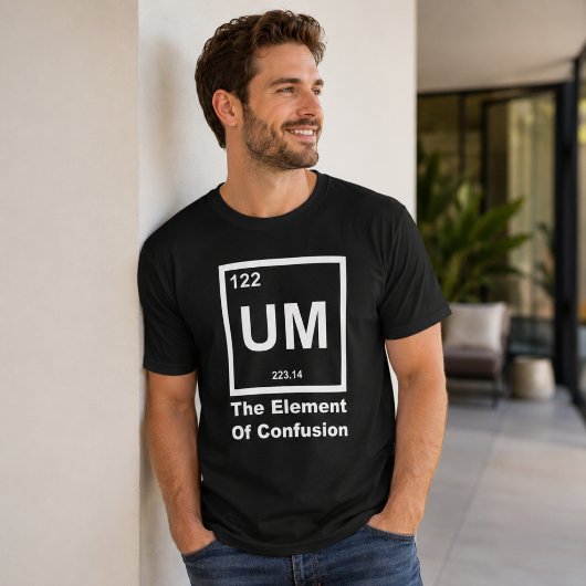 混乱の元素 ユーモアあふれる科学の名言デザイン Tシャツ