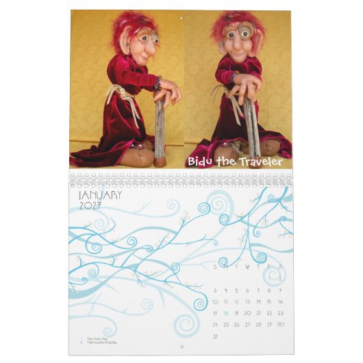 混乱のCrazies 2012のカレンダー カレンダー (1月 2027)