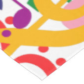 混乱カラフルした音符 テーブルクロス (アングル)