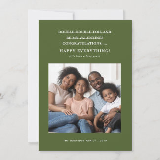 混乱コロナウイルスホリデーグリーティンググリーン 案内状