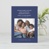 混乱コロナウイルスホリデーグリーティングブルー 案内状 (スタンド正面)