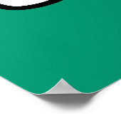 混乱ダッフィアヒル™顔 ポスター (角)