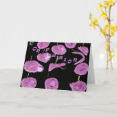 混乱抽象芸術グリーティングカード カード (黄色い花)