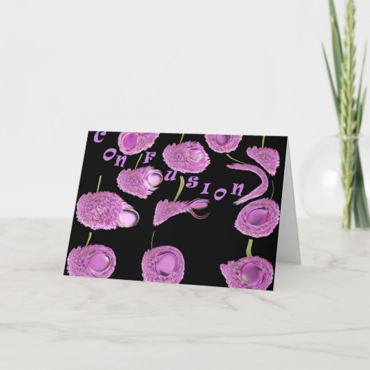 混乱抽象芸術グリーティングカード カード (正面)