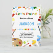 混乱用ホワイトドレ絵を描ス招待状 招待状 (スタンド正面)