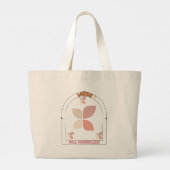 混乱?すべて処理!-おもしろい&実用的なトートバッグ ラージトートバッグ (裏面)