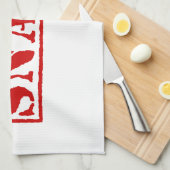 混乱 キッチンタオル (四つ折り)