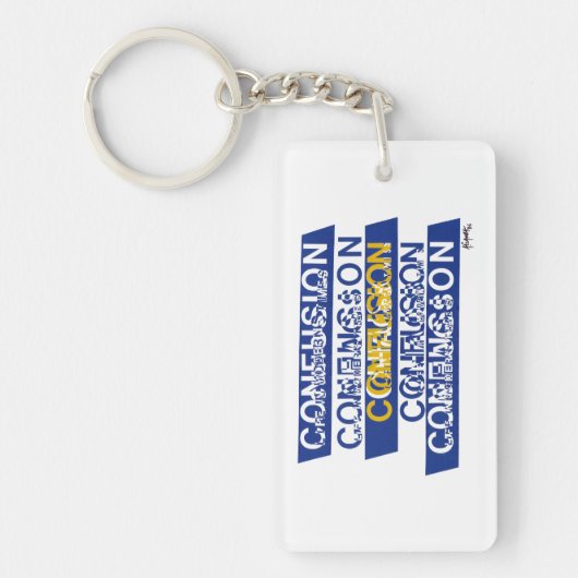 混乱 キーホルダー (正面)