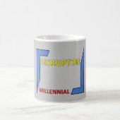 混乱/ミレニアルのマグカップ コーヒーマグカップ (中央)