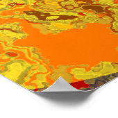 混乱 – 澄ん抽象芸術ポスター ポスター (角)